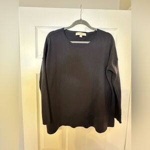 LOFT Navy Crewneck Sweater - Size M - Soft Knit